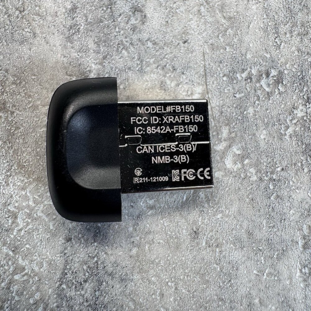 Fitbit FB150, USB Wireless Sync Dongle, Black, Genuine, Used